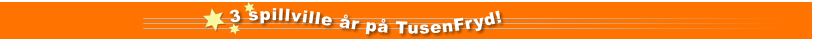 3 spillville år på TusenFryd!