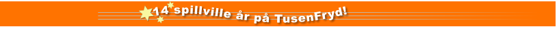 14 spillville år på TusenFryd!